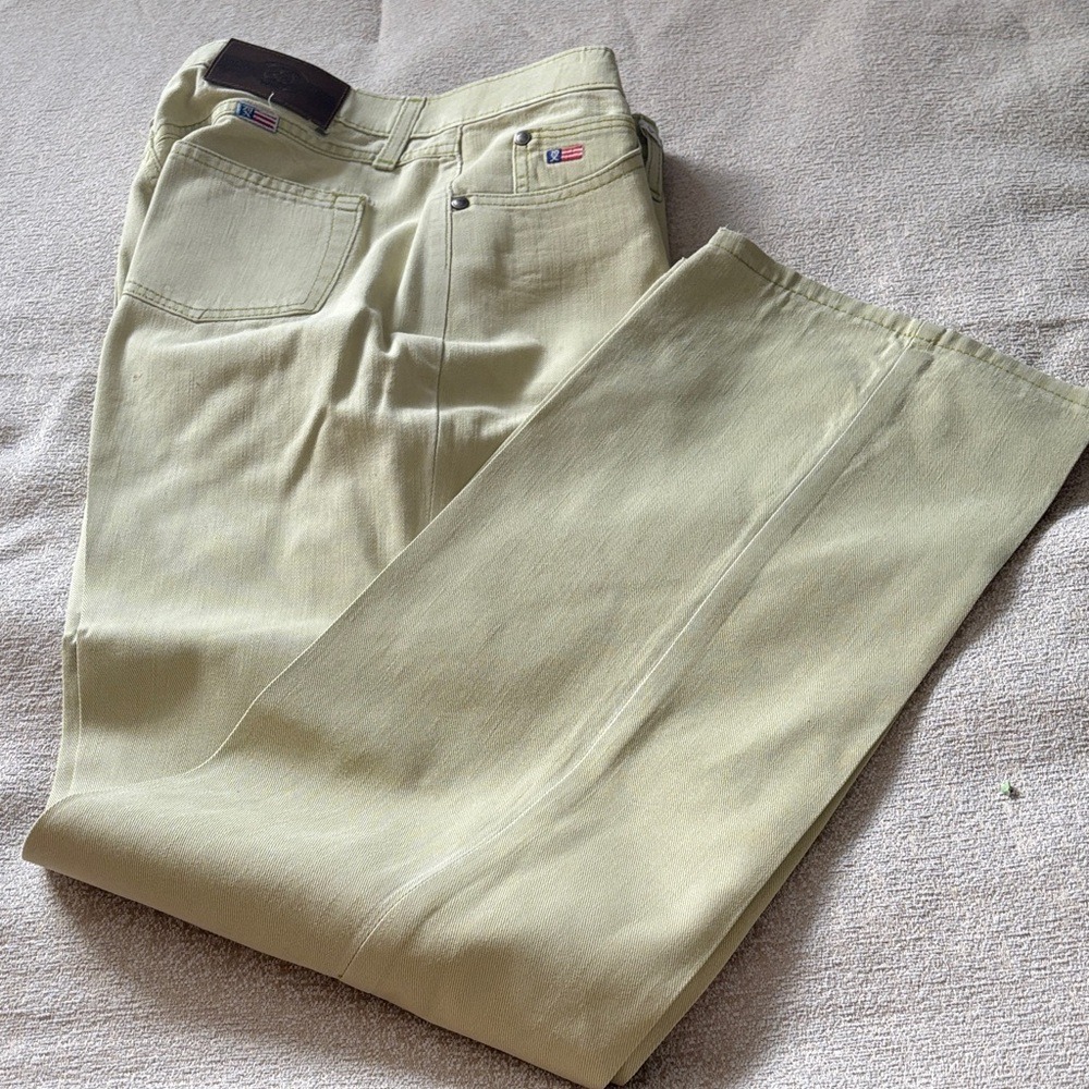 Y2K Wrangler 20X Men's Western Bootcut Jeans 29x32 Rare Rodeo Yellow